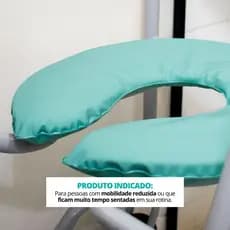 Almofada Ortopédica Higiênica com Espuma para Assento Cadeira de Banho e Vaso Sanitário - Beniq