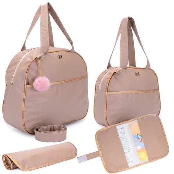 Kit Bolsa Saída Bebê Maternidade Impermeável Higiênica Multifuncional  4 Peças