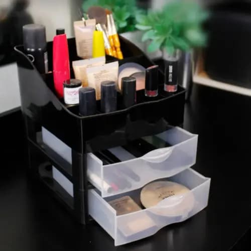Porta Maquiagem Organizador De Cosmético 2 Gavetas Nitron