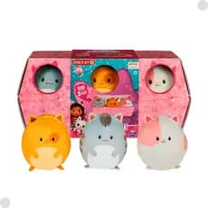 Pelúcia Infantil 3 Hamster Kittiers Gabby's Dollhouse Sunny