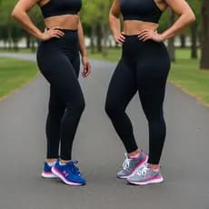 Kit com 2 Leggings Femininas Cintura Alta Fitness – Modela e Valoriza o Corpo