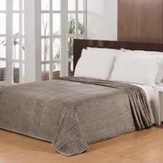 Cobertor Manta Flannel 300g Canelada Quentinha Macio Inverno Solteiro/Casal/Queen/King Mont Blanc