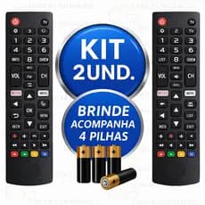 Kit  Controle Remoto LG Smart TV  Compatível LCD LED HDTV UHD OLED 3D 4K