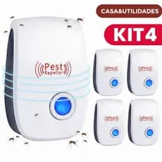Repelente Eletrônico Ultrassônico para Ratos e Insetos Bivolt Uso Interno
