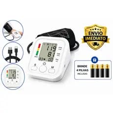 Medidor de Pressão Digital de Braço Automático LCD | Aferidor de Pressão Arterial com Medição Precisa e Fácil Uso