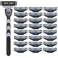 Men's Razor Blades Conjunto Barba 24 | e Frete Grátis