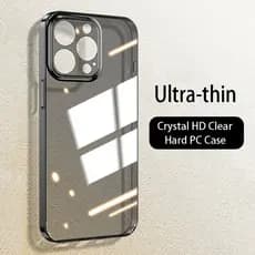 Capa Dura De Luxo Ultra Fina Transparente Para iPhone 15 13 12 11 Pro Max 14 Plus Crystal Clear Slim À Prova De Choque
