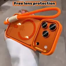 Laranja Livre Cordão Liga Proteção Da Câmera Carregamento Magnético Sem Fio Caso De Telefone iPhone 17 Pro Max 16 15