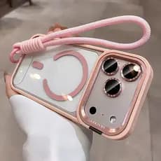Proteção De Câmera De Liga De Cordão Grátis Capa De Telefone De Carregamento Magnético Sem Fio iPhone 17 Pro Max Air 16