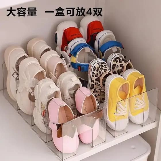 [4925 Avaliações Positivas] Prateleira de Armazenamento de Sapatos para Bebês, Caixa de Sapatos, Armário de Sapatos Infa