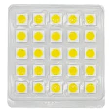25 peças de chip LED AC220V de 12W, 15W, 20W, 30W, 50W, cerâmico, 19x19MM, lâmpada de crescimento de plantas, diodo emis