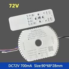 2.4G App LED Driver 700mA-1500mA 72V Saída Tensão Constante 2Pin Bicolor Paralelo Tira Fonte De Alimentação 220V GM-TM2.
