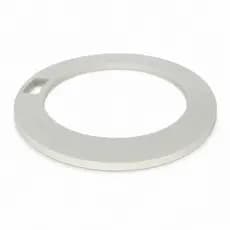 Anel Sorgo Mod J Branco 5,5mm Liso