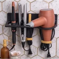 Organizador Suporte parede Para Secador De Cabelo Prancha Chapinha Babyliss Super Resistente In