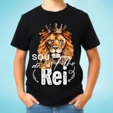 Camiseta camisa blusa Infantil Menino Blusa Estampa evangélica algodão100%