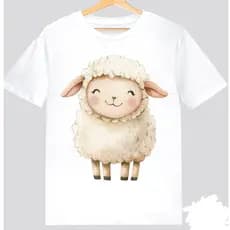Camiseta camisa blusa  Ovelha Infantil e Adulto