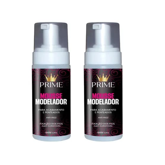 Mousse Modelador Fixante para Tranças e Penteados 150ml - 2 Unidades