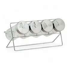 Kit 4 Porta Temperos Condimento Horizontal Harlem Vidro