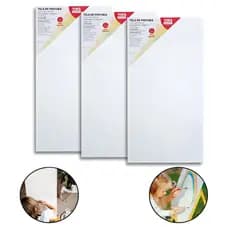 Kit 3 Telas de Pintura Fina 20x40 100% Algodão Pronta