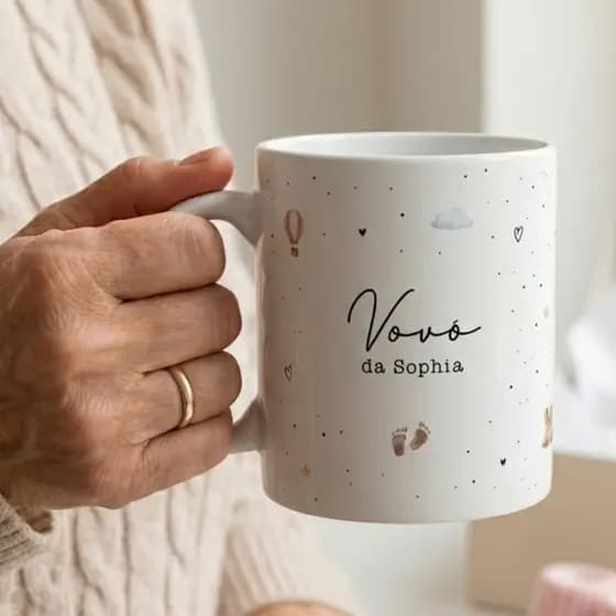 CANECA PERSONALIZADA PARA VOVÓ E VOVÔ | PRESENTE CRIATIVO PARA AVÓ E AVÔ | DIA DOS AVÓS