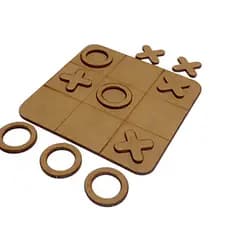 Kit Jogo Da Velha MDF Lembrancinha Aniversário Tabuleiro Brinquedo Infantil Presente Criança