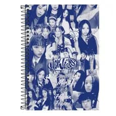 Caderno Personalizado NEW JEANS KPOP - 1, 10 e 20 matérias
