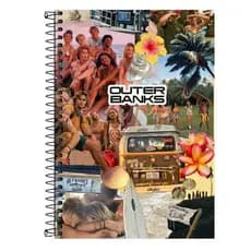 Caderno Personalizado OUTER BANKS OBX - 1, 10 e 20 matérias