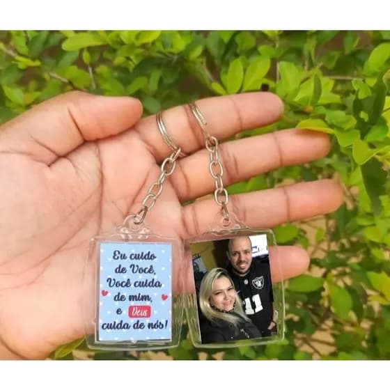 Kit Chaveiro Acrílico Personalizado 3x4 | Chaveiro com Arte Exclusiva | Lembrancinha Personalizada, Presente Papelaria