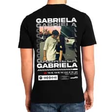 Camiseta Casal MÚSICA COM CODE DO SPOTIFY,  NOME E FOTO - camisa, blusa TIKTOK, namorada, presente, personalizado, verso