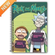 Caderno Personalizado RICK AND MORTY - 1 matéria, 10 matérias e 20 matérias