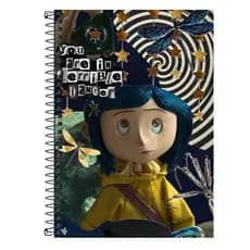 Caderno Personalizado CORALINE - 1 matéria, 10 matérias  20 matérias