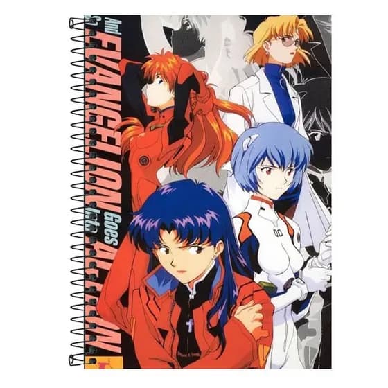Caderno Personalizado EVANGELION - 1 matéria, 10 matérias  20 matérias