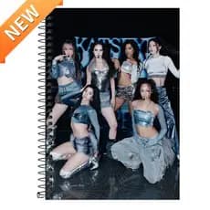 Caderno Personalizado KATSEYE - 1 matéria, 10 matérias e 20 matérias