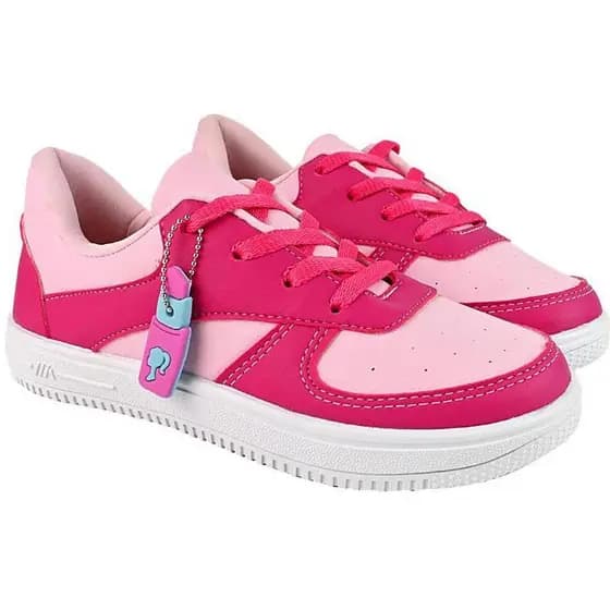 Tenis Infantil Menina Pink Passeio Escola Lazer Praça Dia Dia