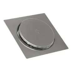 Kit 2 Ralo Click Inteligente Anti Inseto PopUp Invisivel Banheiro Lavabo 10x10Cm Cromado Veda Cheiro