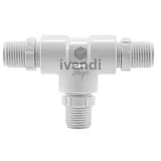 Conector Adaptador Tee Torneira Monocomando 1/2 PVC Conversor Usar Agua Fria Completo Envio Imediato