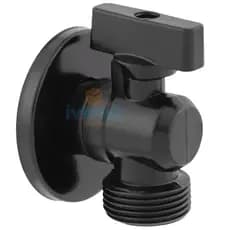 Torneira Registro Ivendi Maquina Lavar Em Metal Tanque Filtro Multiuso Cor Preto Fosco