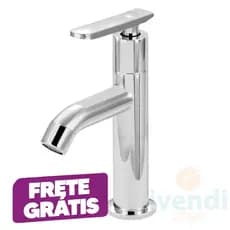 Torneira De Lavatório Banheiro Super Luxo Alta Cromada ABS Prateado 1/4 de Volta Menor Preço Shopee