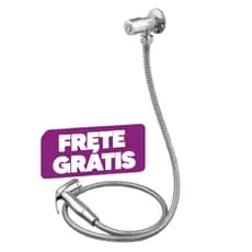 Kit Ducha Higiênica Luxo Abs Completo 1/4 Volta Banheiro Chuveirinho Intimo Vaso Sanitario Lavabo
