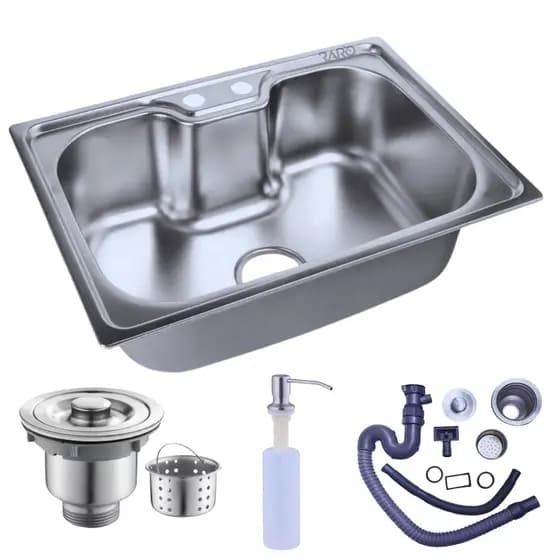 Kit Cuba Gourmet 87cm Inox Gourmet Pia Cozinha + Valvula + Dispenser C/ Acessórios