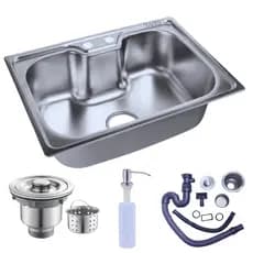 Kit Cuba Gourmet 87cm Inox Gourmet Pia Cozinha + Valvula + Dispenser C/ Acessórios