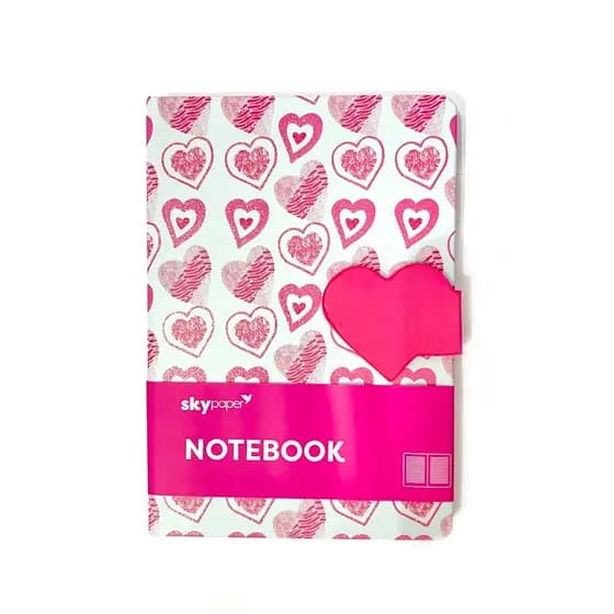 Caderno Pequeno Com Imã De Coração SkyPaper