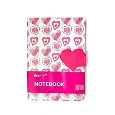 Caderno Pequeno Com Imã De Coração SkyPaper