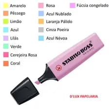 MARCA TEXTO STABILO BOSS ORIGINAL Pastel diversas cores