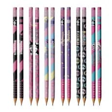 Lápis de Escrever Com Borracha Rebecca Bonbon Redondo N°2 - Skypaper Kit com 02 Lápis