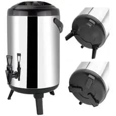 GARRAFA TÉRMICA 8L INOX BOTIJÃO PARA CAFÉ LEITE QUENTE E FRIO