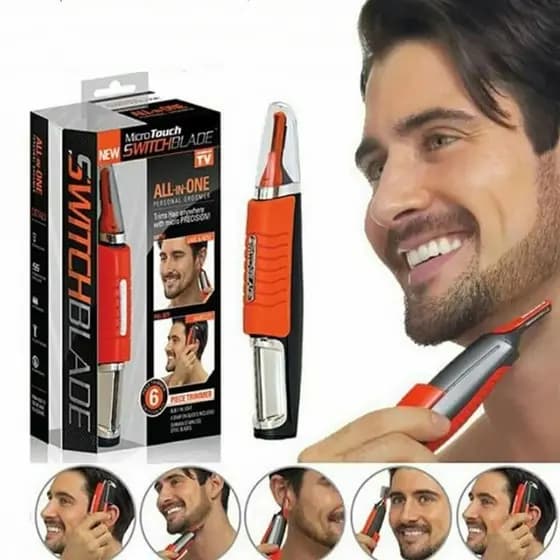 KIT COMPLETO MÁQUINA DE CORTAR CABELO 6 EM 1 APARADOR SEM FIO LED