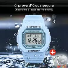Relógio Prova Dágua Multifuncional Resistência à água Profissional Design Unissex Elegante E Versátil