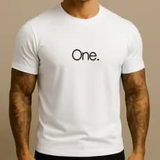 Camiseta Masculina One Design Gráfico Camisa Algodão Premium Lançamento