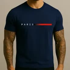 Camiseta Masculina Paris França Algodão 30.1 Camisa Premium